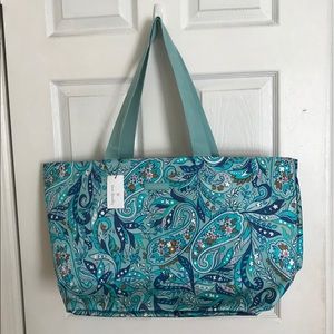 Vera Bradley “Daisy Paisley” Blue Tote Bag💙🤍 NWT